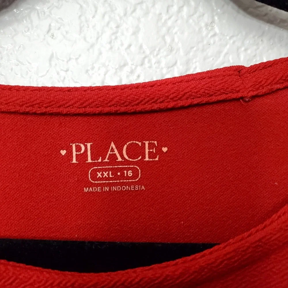 The Children's Place◇Girl's Red Fit & Flare Dress With‎ Mesh Details◇Size XXL 16